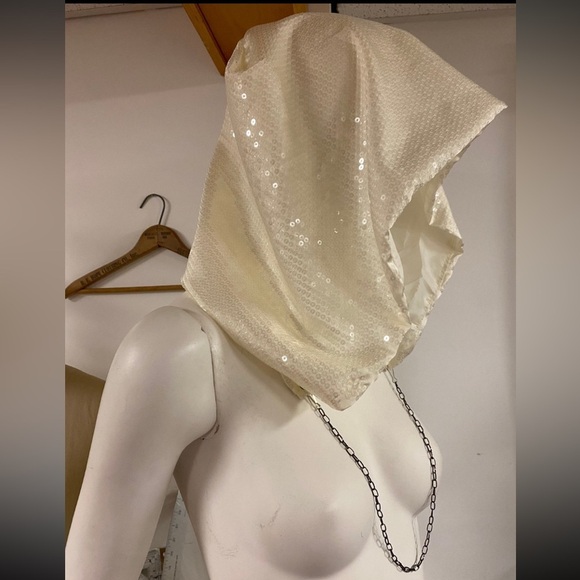 Handmade Sequin Festival Hood, Rave, Fairy, Cosplay, Concert Wear, OneSize main image 6
